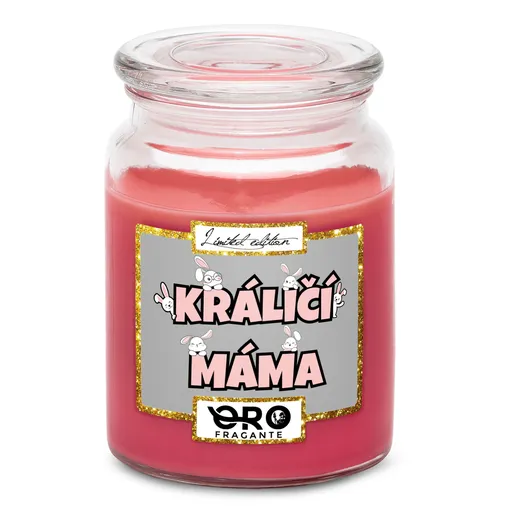 Svíčka Králičí máma (Vůně svíčky: Višně v čokoládě)