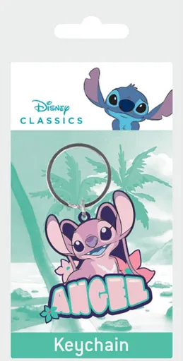 Lilo a Stitch gumová klíčenka Angel