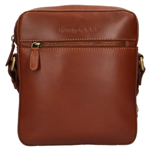 Pánská kožená taška přes rameno Bugatti Orion - koňak