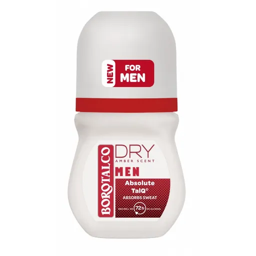Borotalco Kuličkový deodorant Men Dry Amber (Deo Roll-On) 50 ml