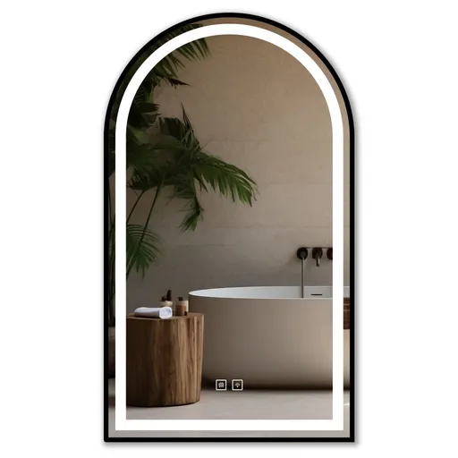 Tutumi Zrcadlo LED 60x100cm DASH BLACK HOM-06504