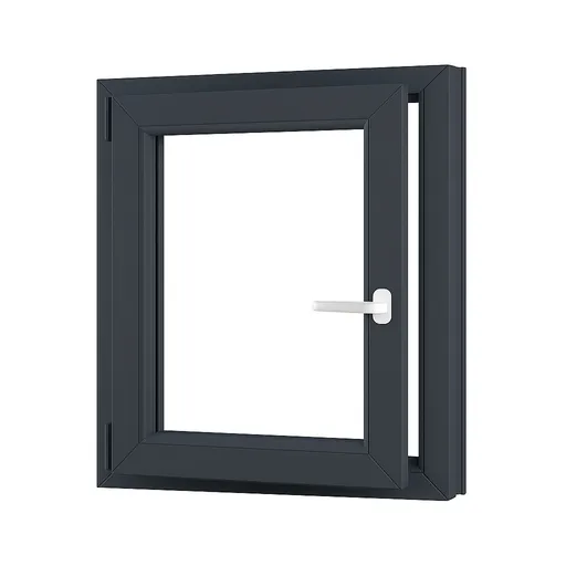 Jednokřídlé plastové sklepní okno OLIMPIA 60 AD, levé