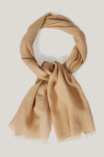ŠÁTEK GANT LINEN LIGHTWEIGHT SCARF DRY SAND