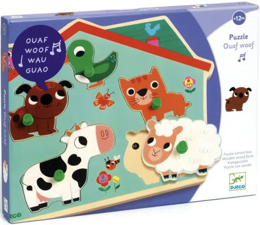 Vkládací puzzle Domácí zvířátka