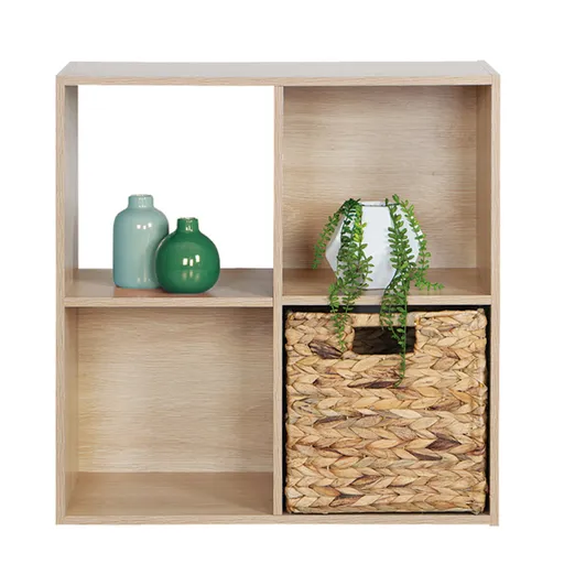 Regál Preto, přírodní, 60 x 28 x 60 cm