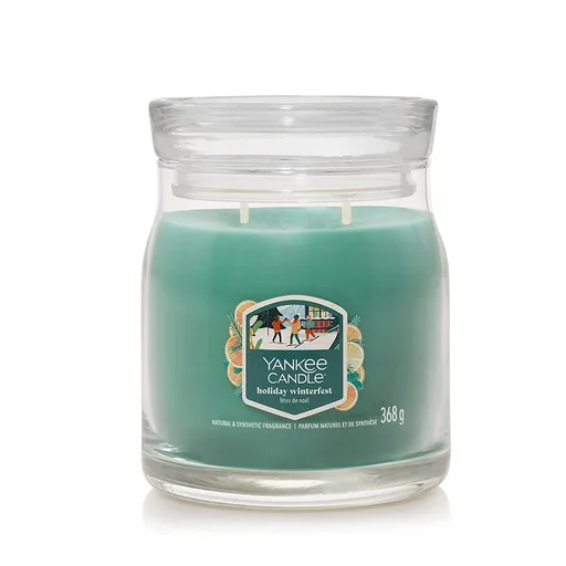 Yankee Candle vonná svíčka Signature ve skle střední Holiday Winterfest, 368 g, S