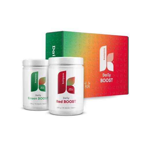 KOMPAVA Daily BOOST Vánoční sada – limitovaná edice (Green + Red + švihadlo)