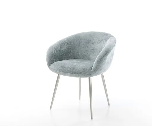 Jídelní židle Vinka-Flex s područkami žinylka pastelově modrá