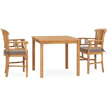 SHUMEE Set zahradního nábytku 3dílný s poduškami teak 3060012 (3060012)