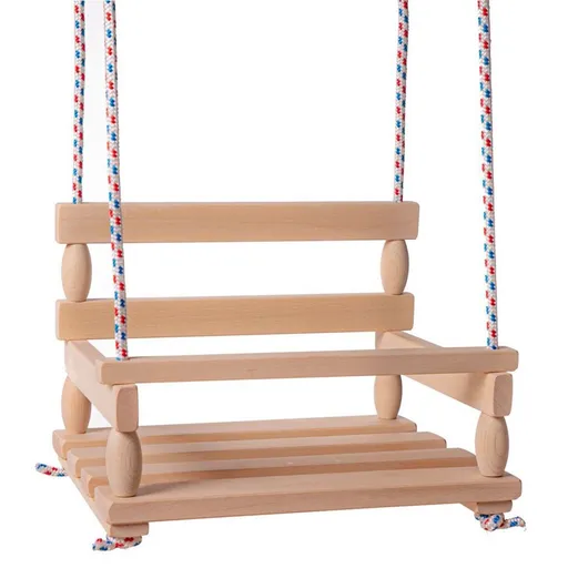 Teddies Houpačka dřevo přírodní 38 x 30cm