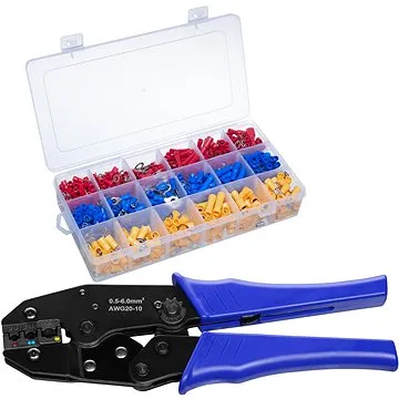 Krimpovací kleště a 700 kabelových ok (403329)