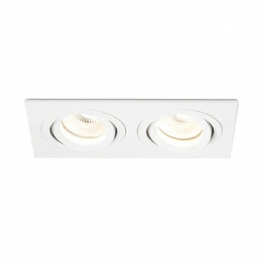 RED - DESIGN RENDL RENDL PASADENA GU10 SQ II zápustná bílá 230V GU10 2x50W R12713