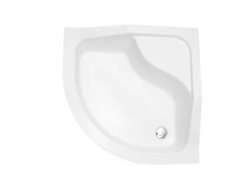 BESCO Čtvrtkruhová sprchová vanička OLIVER I Nožičky k vaně S nožičkami, Rozměr A 80, Rozměr B 80 VANKOLIVEI80