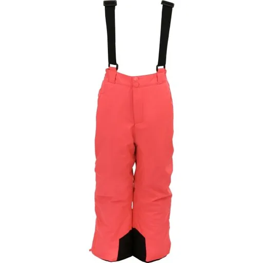 ALPINE PRO DORENO Dětské lyžařské kalhoty, růžová, velikost 164-170