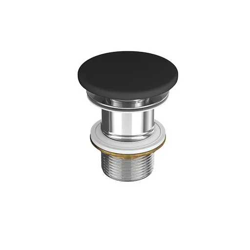 CERSANIT Výpusť s keramickou zátkou pro umyvadla bez přepadu, neuzavíratelná, antracit K11-2362