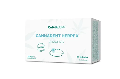 Cannaderm Cannadent HerpEX zdravé rty 28 tobolek