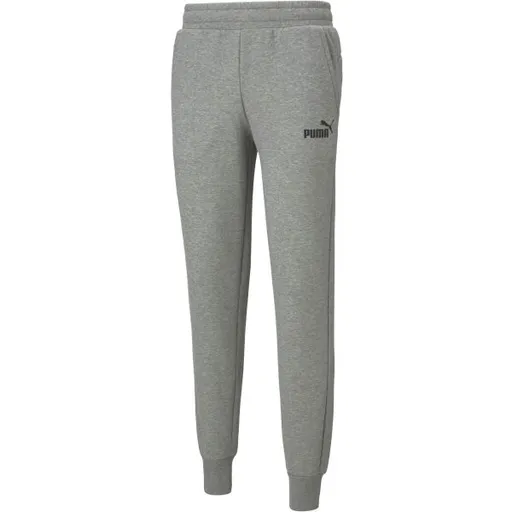Puma ESSENTIALS LOGO PANTS Pánské tepláky, šedá, velikost