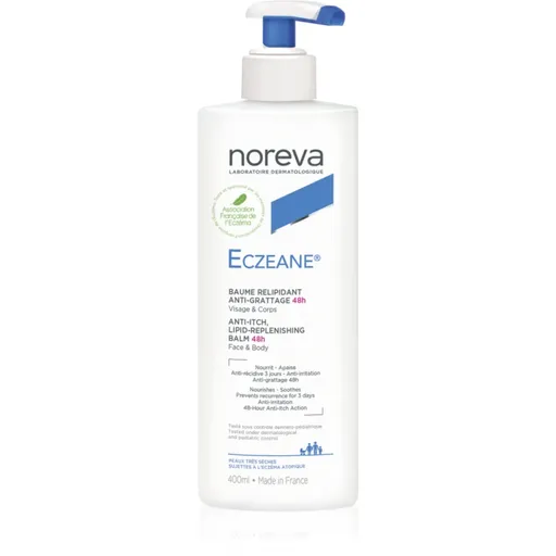 Noreva Eczeane Anti-Itch Lipid-Replenishing Balm 48H zklidňující krém na obličej a tělo 400 ml