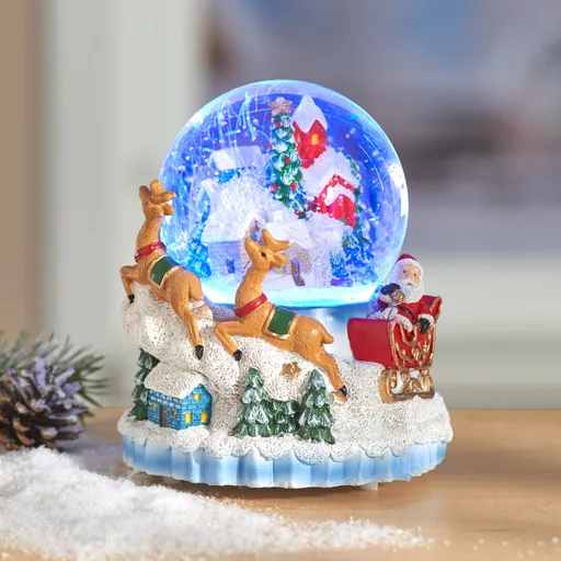 LED sněhová koule s hudbou