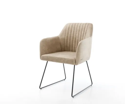 Jídelní židle Greg-Flex béžová vintage černá podnož