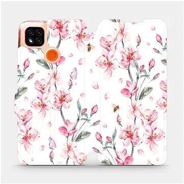 Flipové pouzdro na mobil Xiaomi Redmi 9C - M124S Růžové květy (5903516334735)