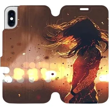 Flipové pouzdro na mobil Apple iPhone XS - MA02S Tetovaná dívka (5903226468539)