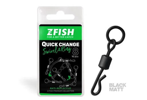 Zfish Obratlík Quick Change Swivel with Ring vel.8 10ks,Zfish Obratlík Quick Change Swivel with Ring vel.8 10ks