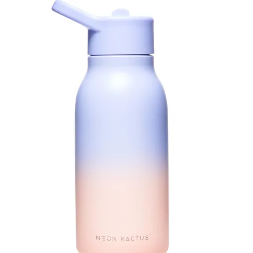 Dětská nerezová láhev, 340ml, Neon Kactus, fialovo/oranžová