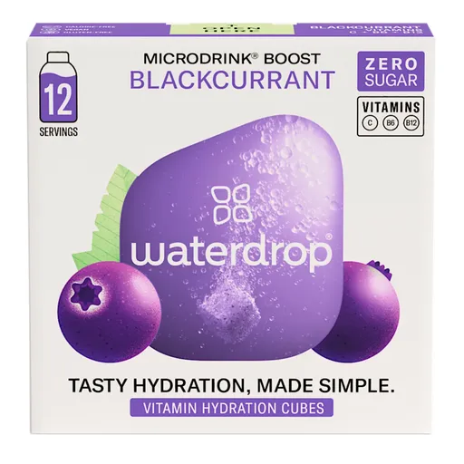 Waterdrop Blackcurrant černý rybíz, černý bez, acai 12 ks