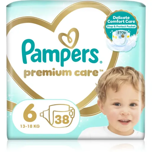 Pampers Premium Care Size 6 jednorázové pleny 13-18 kg 38 ks
