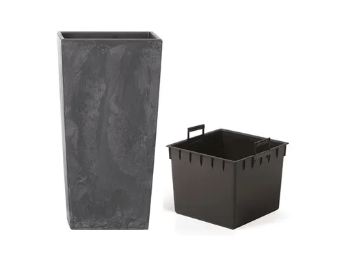 Květináč URBI SQUARE BETON EFFECT antracit 29,5cm