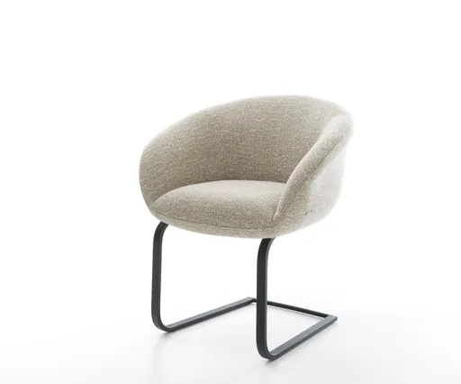 Jídelní židle Vinka-Flex s područkami látka Měkký béžová