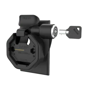 RAM Mounts GDS Uni-Conn Powered Locking Snap-In Wall Dock with PoE - Rear Pogo Pads - JST Connector