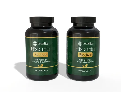 Zvýhodněný set: 2 x Histamin blocker s moringou, kurkumou a kvercetinem - 140 kapslí - Herbatica