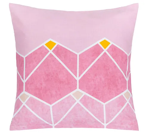 Bellatex Povlak na polštářek Plástev růžová, 40 x 40 cm