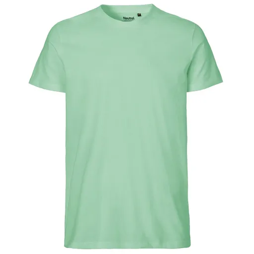 Neutral Pánské tričko Fit z organické Fairtrade bavlny - Dusty mint | L