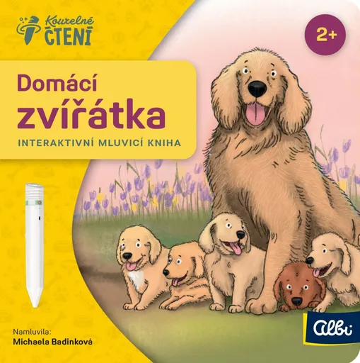 Minikniha pro nejmenší - Domácí zvířátka - Kouzelné čtení Albi