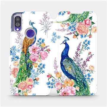 Flipové pouzdro na mobil Xiaomi Redmi Note 7 - MX08S Pávi (5903516029440)