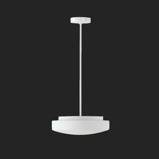 OSMONT EDN61062 EDNA P3 závěsné skleněné svítidlo bílá IP40 3000 K 14W LED
