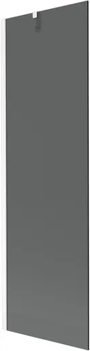MEXEN/S Next vanová zástěna FIX 60 x 150, grafit, bílá 895-060-000-00-40-20