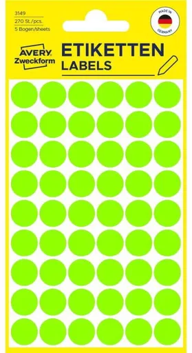 Avery Zweckform 3149 Kulaté značkovací etikety (3149)