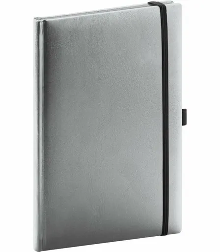 Notes Balacron, stříbrný, tečkovaný