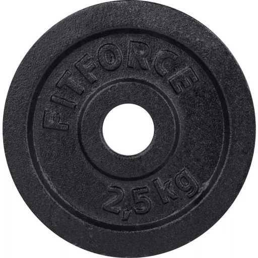 Fitforce PLB 2,5 KG x 30 MM Nakládací kotouč, černá, velikost 2,5 KG