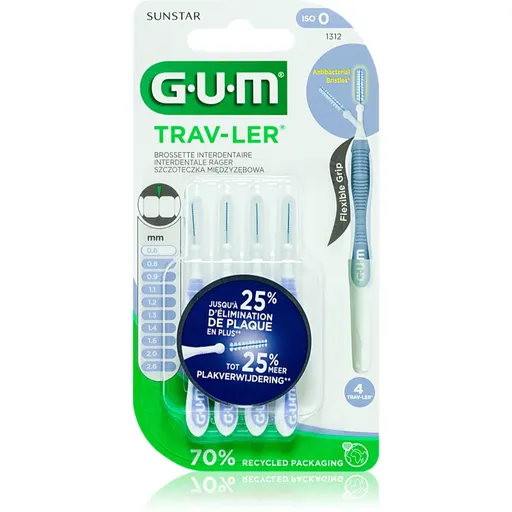 G.U.M Trav-Ler Interdental mezizubní kartáčky 0,6 mm 4 ks