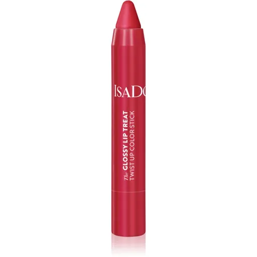 IsaDora Glossy Lip Treat Twist Up Color hydratační rtěnka odstín 12 Rhubarb Red 3.3 g