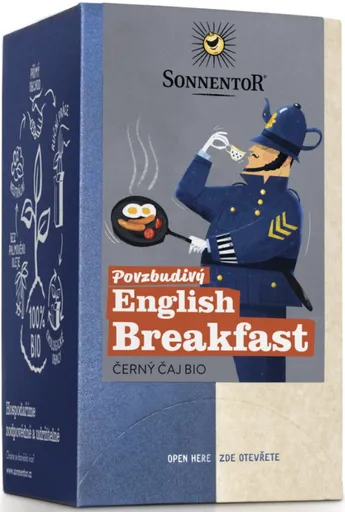 Povzbudivý English Breakfast (čaj bio, černý, porcovaný, 32,4 g)