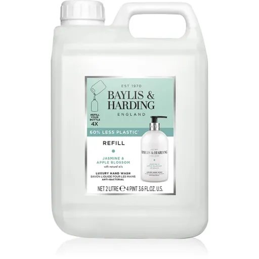 Baylis & Harding Jasmine & Apple Blossom tekuté mýdlo na ruce – náhradní náplň 2000 ml