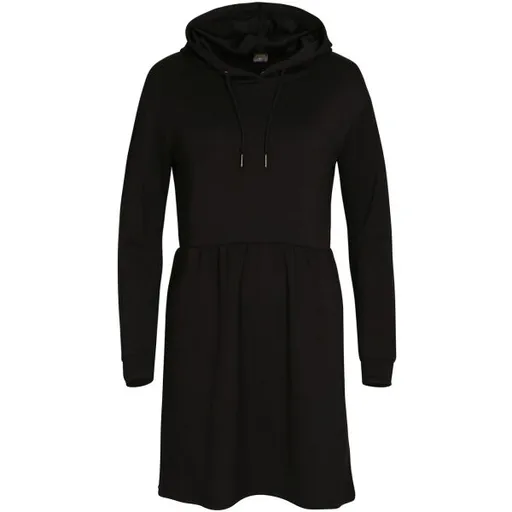 NAX MIWA Dámské mikinové šaty, černá, velikost