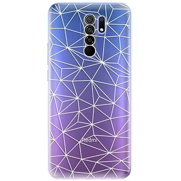 iSaprio Abstract Triangles 03 - white pro Xiaomi Redmi 9 (trian03w-TPU3-Rmi9)