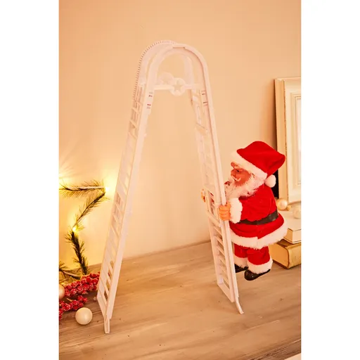 Šplhající Santa Claus s hudbou